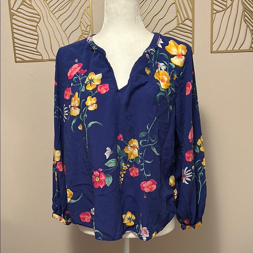 Floral Navy Women's Top